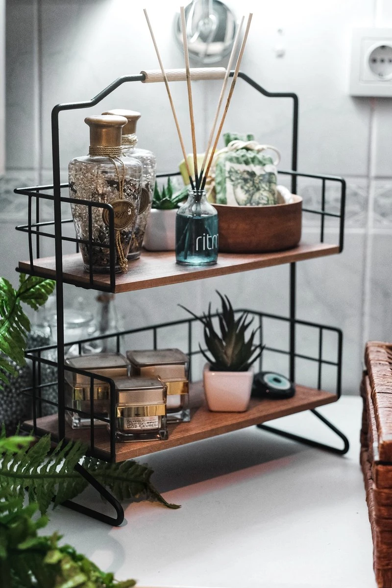 Metalen Keuken Etagere 2 Laags Van Naturn Living | Keuken Opbergrek | Kruidenpotjes Rek | Kruiden Organizer | Keuken Rek Specerijen | Mat Zwart 6 Metalen Keuken Etagere 2 Laags Van Naturn Living | Keuken Opbergrek | Kruidenpotjes Rek | Kruiden Organizer | Keuken Rek Specerijen | Mat Zwart - Afbeelding 4