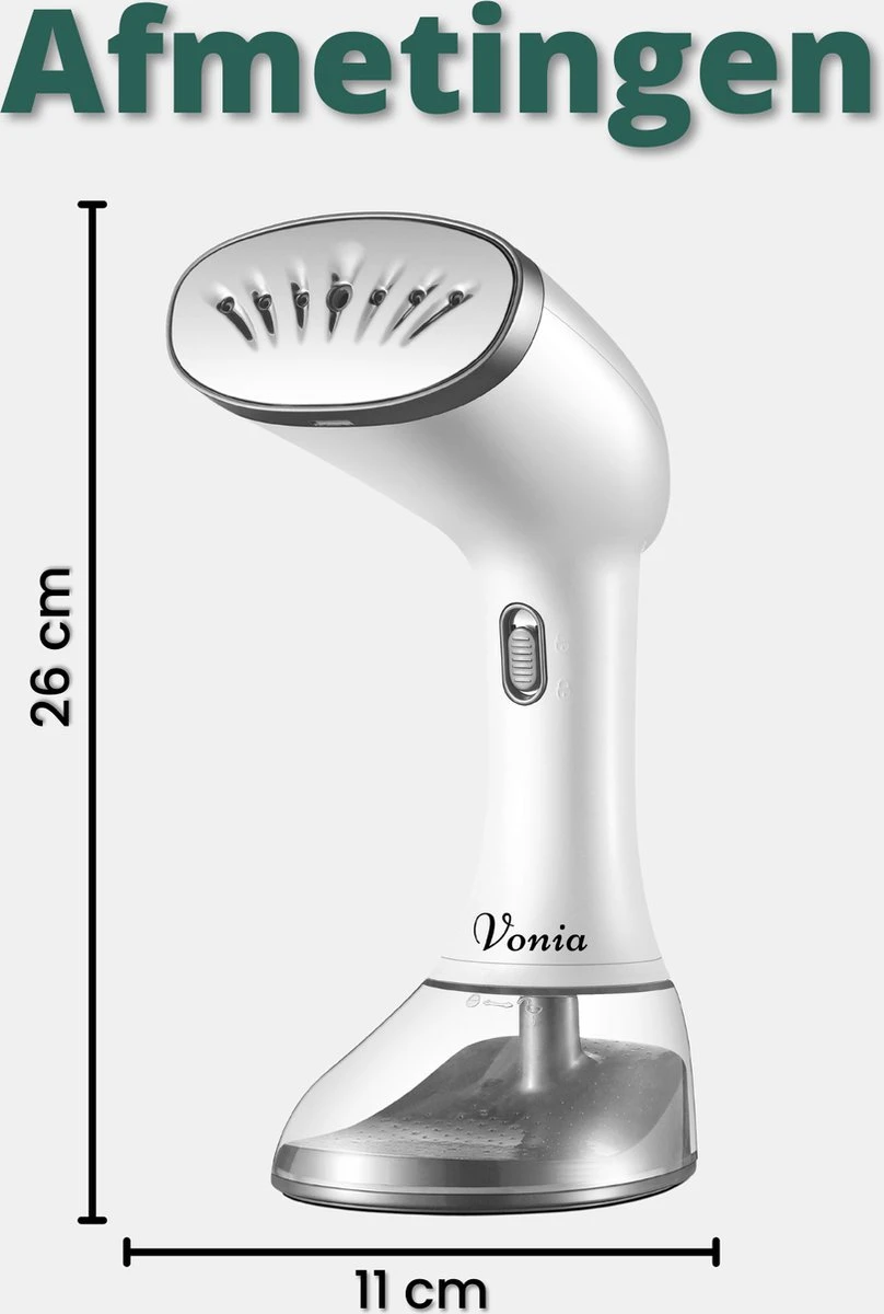 Vonia Kledingstomer - Handstomer - Stoomreiniger Kleding - Stoomapparaat Kleding – 350ML - Wit 10 Vonia Kledingstomer - Handstomer - Stoomreiniger Kleding - Stoomapparaat Kleding – 350ML - Wit - Afbeelding 8