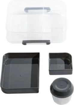 Lunchbox - Broodtrommel Inclusief Sausbeker - 3 Compartimenten - Saladebox - Brooddoos Met Yoghurtpotje -Huishoudelijke Artikelen Winkel 849x1200 2