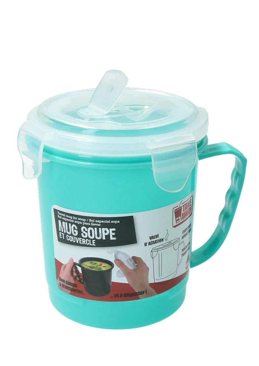 Turqoise Magnetron Soepbeker Met Ontluchtingsfilter – 13x11cm | Magnetron Bestendige Beker Voor Het Bereiden Van Soep 3 Turqoise Magnetron Soepbeker Met Ontluchtingsfilter – 13x11cm | Magnetron Bestendige Beker Voor Het Bereiden Van Soep