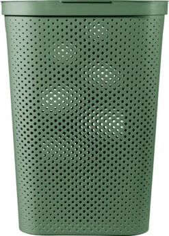 Curver Infinity Recycled Wasmand Met Deksel - 60L - 2 Stuks - Groen -Huishoudelijke Artikelen Winkel 859x1200 2