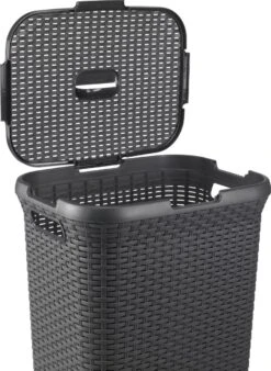 Curver Style Wasmand Met Deksel - 60L - Antraciet 17 Curver Style Wasmand Met Deksel - 60L - Antraciet -Huishoudelijke Artikelen Winkel 878x1200 4