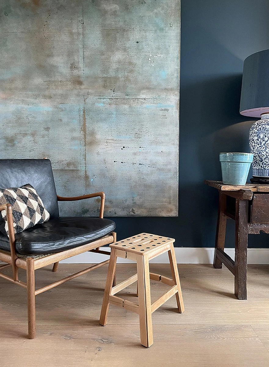 PUHLMANN - Inklapbare Kruk, JAMES, Hout, 41 Cm Hoog, Max 150 Kilo 4 PUHLMANN - Inklapbare Kruk, JAMES, Hout, 41 Cm Hoog, Max 150 Kilo - Afbeelding 2