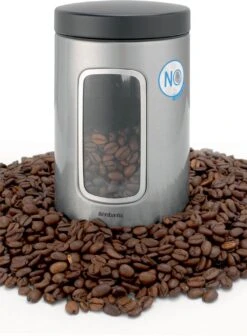 Brabantia Voorraadbus - 1,4 L - Matt Steel Fingerprint Proof / Matt Black Deksel - Met Venster 14 Brabantia Voorraadbus - 1,4 L - Matt Steel Fingerprint Proof / Matt Black Deksel - Met Venster -Huishoudelijke Artikelen Winkel 882x1200