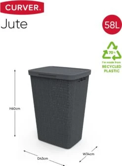 Curver Jute Wasmand Met Deksel 58L + Wasmand 46L - Donkergrijs 16 Curver Jute Wasmand Met Deksel 58L + Wasmand 46L - Donkergrijs -Huishoudelijke Artikelen Winkel 888x1200 3