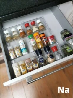 Merkloos Kruidenrek Lade - Kruiden Organizer - Kruidenrek Uitschuifbaar - Lade Organizer - Kruiden Opbergen Lade - Kruidenrekje Schuif - Min. 20x42 Max. 40x42 -Huishoudelijke Artikelen Winkel 899x1200 12