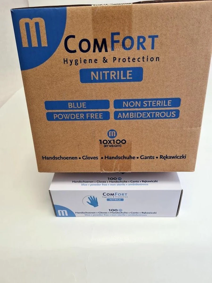 Merkloos Comfort Nitril Wegwerp Handschoenen - Poedervrij - Blauw - Maat M - 100 Stuks 10 Merkloos Comfort Nitril Wegwerp Handschoenen - Poedervrij - Blauw - Maat M - 100 Stuks - Afbeelding 8