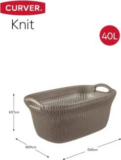 Curver Knit Wasmand - 40L - Harvest Brown -Huishoudelijke Artikelen Winkel 906x1200 2