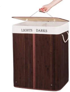 Springos Dubbele Wasmand | 2 Vakken Met Deksel | Opvouwbaar | 100 Liter | Met Uitneembare Waszak | Wasmand | Bruin 18 Springos Dubbele Wasmand | 2 Vakken Met Deksel | Opvouwbaar | 100 Liter | Met Uitneembare Waszak | Wasmand | Bruin -Huishoudelijke Artikelen Winkel 920x1200 3