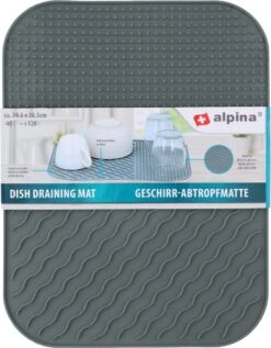 Alpina Afdruipmat - Droogmat - Siliconen - 26,5x34,5 Cm - Grijs 10 Alpina Afdruipmat - Droogmat - Siliconen - 26,5x34,5 Cm - Grijs -Huishoudelijke Artikelen Winkel 935x1200 3