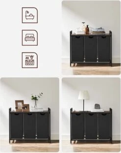 A.T. Shop Wasmand, Wascollector, Wassorteerder, 3 Compartimenten, Met Plank, Waszak Uitschuifbaar En Afneembaar, Per Zak 38 Liter 17 A.T. Shop Wasmand, Wascollector, Wassorteerder, 3 Compartimenten, Met Plank, Waszak Uitschuifbaar En Afneembaar, Per Zak 38 Liter -Huishoudelijke Artikelen Winkel 949x1200 1