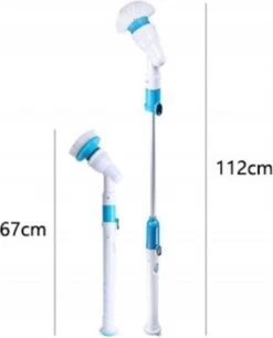 Merkloos Elektrische Schoonmaakborstel - Draadloos - 3 Opzetstukken - Oplaadbaar - Schrobber - Poetsmachine - Schoonmaak Middelen - Schoonmaak Borstel - Schrobborstel - Badkamer / Keuken - Poetsmachine - Polijstmachine - Reinigingsborstel -Huishoudelijke Artikelen Winkel 970x1200 3