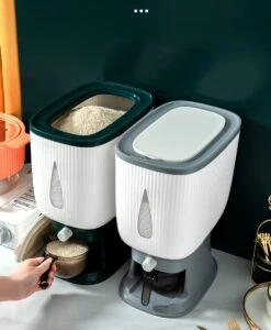 Deluqse Rijst Dispenser - Rijst Container - Grijs - Voedsel Dispenser - Rijst Opbergdoos - Rijst Bewaren - Rijst Opberg Container 16 Deluqse Rijst Dispenser - Rijst Container - Grijs - Voedsel Dispenser - Rijst Opbergdoos - Rijst Bewaren - Rijst Opberg Container -Huishoudelijke Artikelen Winkel 988x1200