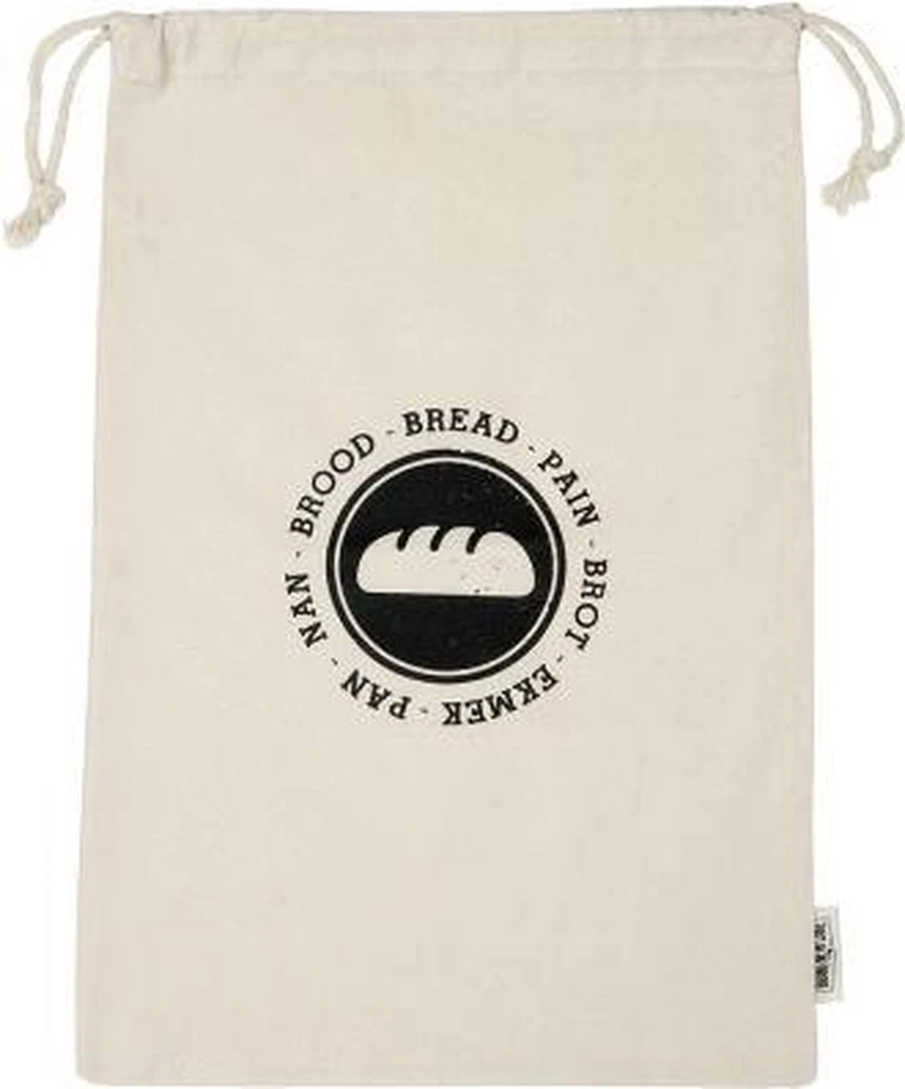 BrandNewCake Broodzak Katoen 47x31cm (heel Brood) - Herbruikbare Broodzak - Broodzak Voor Thuisbakkers - Zero Waste - Duurzaam 5 BrandNewCake Broodzak Katoen 47x31cm (heel Brood) - Herbruikbare Broodzak - Broodzak Voor Thuisbakkers - Zero Waste - Duurzaam - Afbeelding 3